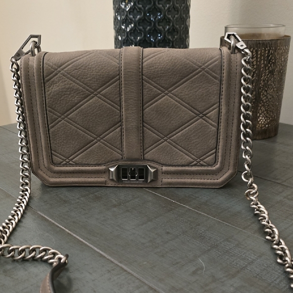 Rebecca Minkoff Handbags - Rebecca Minkoff Gray Quilted Crossbody Bag